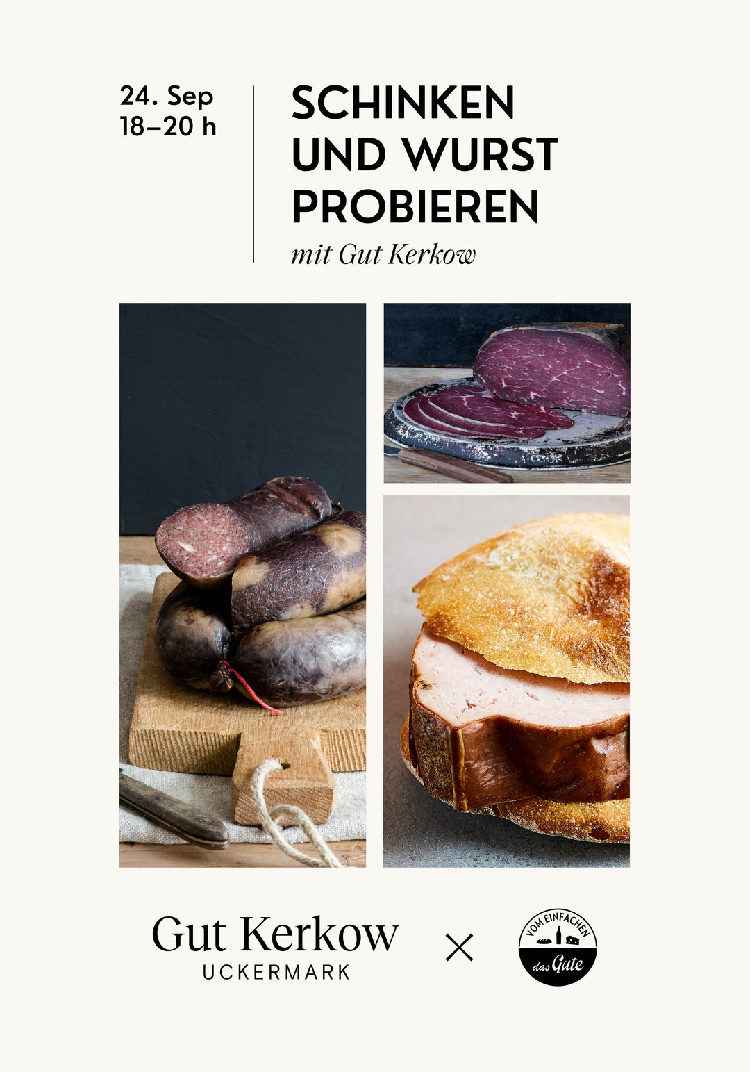 Ausgebucht: Schinken und Wurst probieren mit Gut Kerkow | 24.09.25