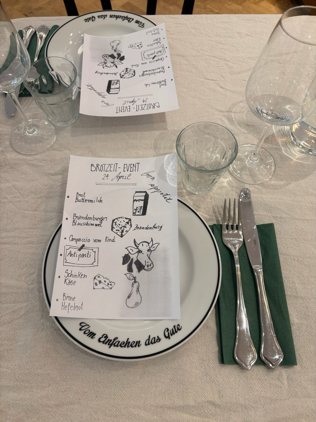 Kulinarische Brotzeit in 4 Gängen am Olivaer Platz | 22.07.26