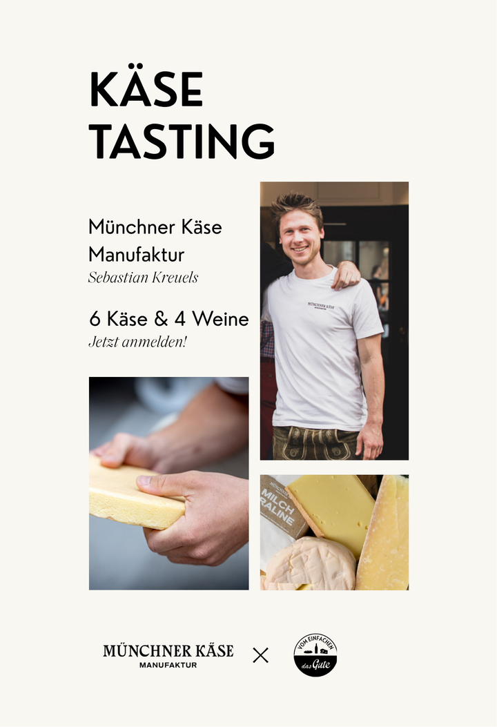 Käse-Tasting mit Münchner Käse Manufaktur | 07.11.25 | 18-21 Uhr